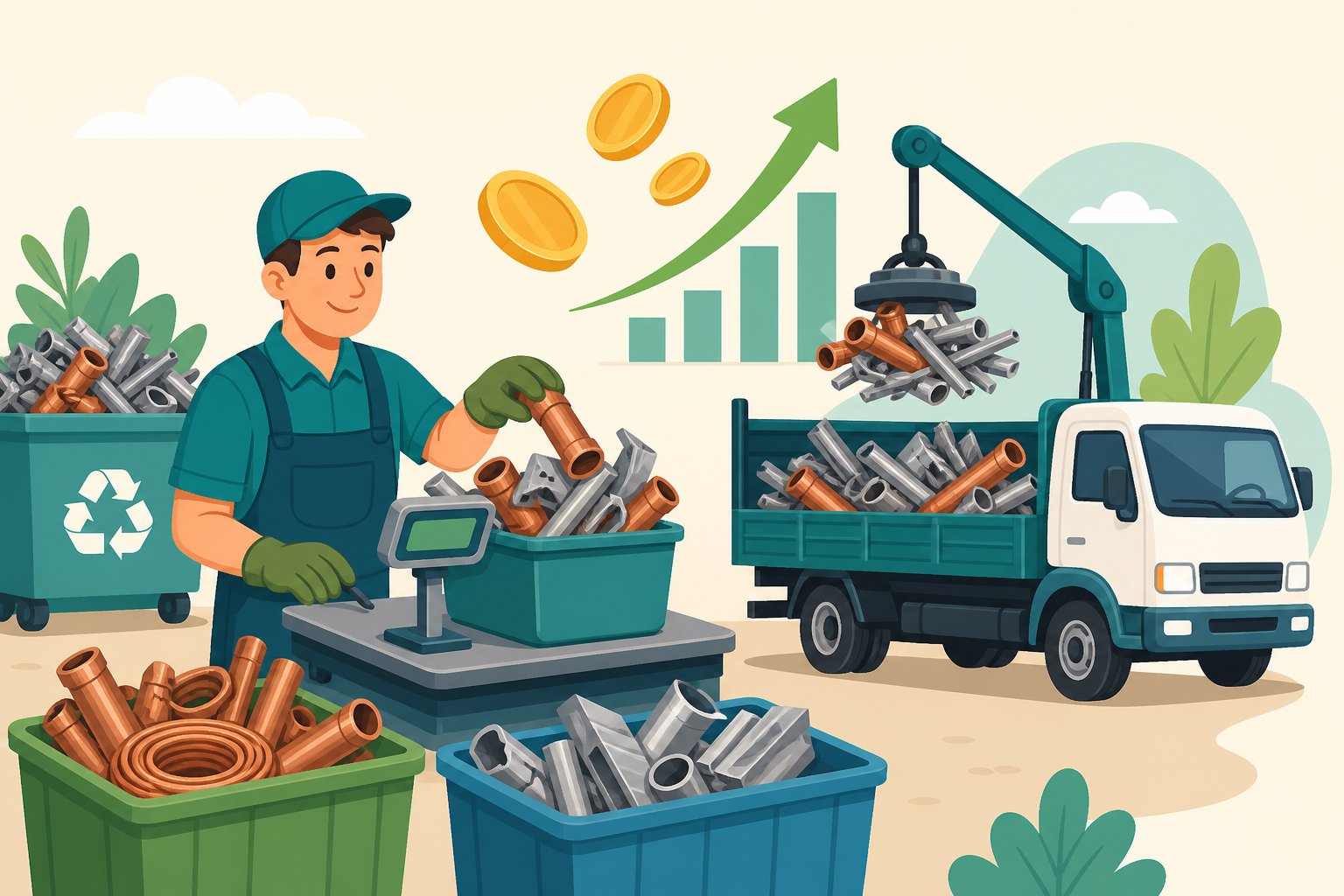Compras e vendas de sucata