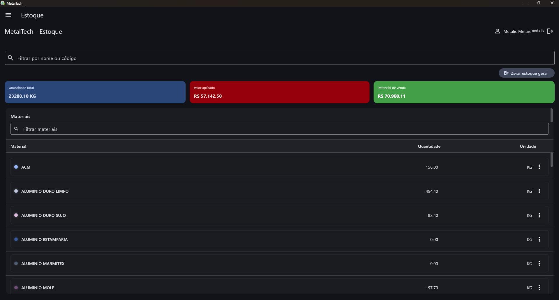 Suprimentos – MetalTech_